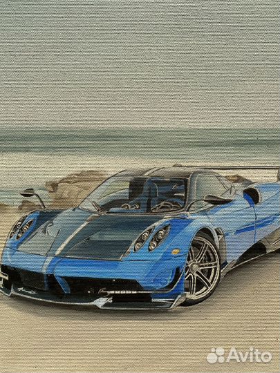 Картина акрилом 'Pagani Huayra'