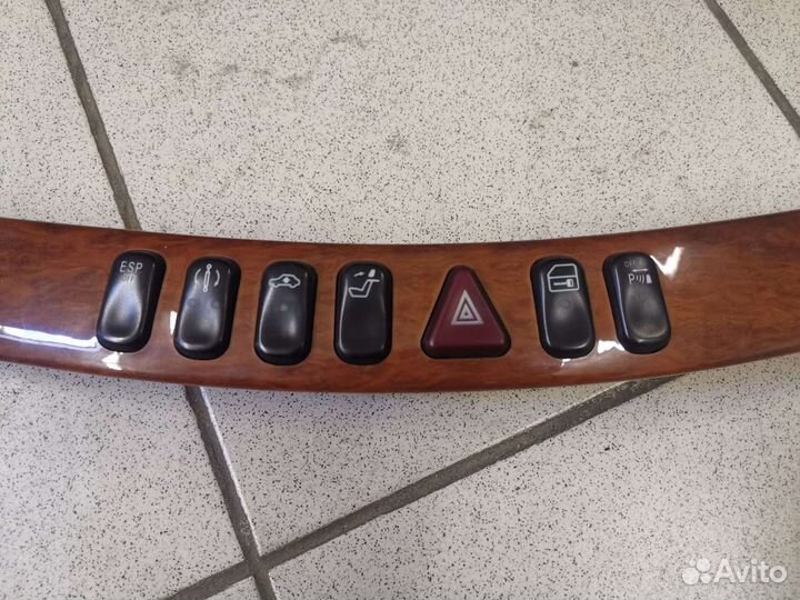 Накладка с блоком кнопок Mercedes w220 7 кнопок