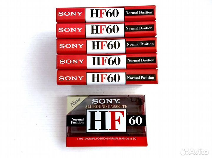 Аудиокассеты кассеты Sony HF 60 - 1995 г