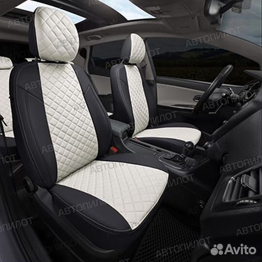 Авточехол экокожа-ромб Honda CR-V III 2007-2012