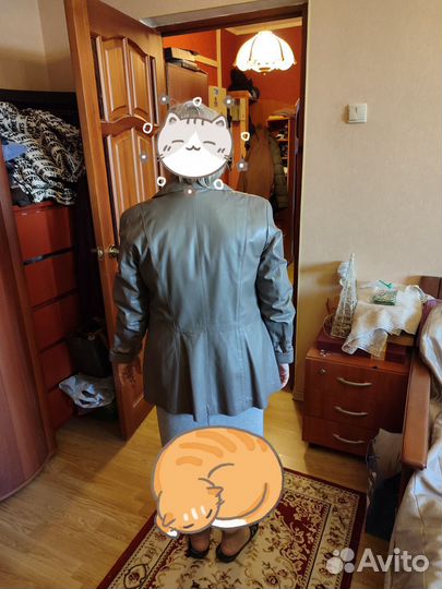 Кожаный женский пиджак Ivagio