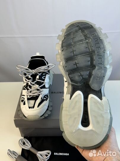Balenciaga Track1 Black/White Clear Sole 12US