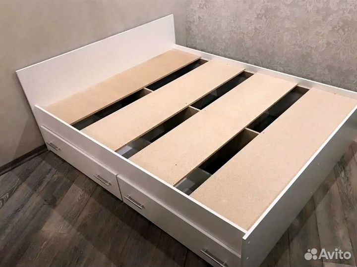 Кровать 160/180х200 белая лдсп