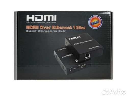 Удлинитель hdmi - 120м по Ethernet кабелю комплект