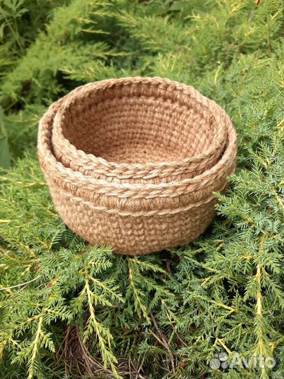 Корзинки из джута