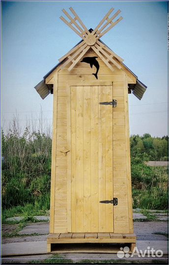 Дачный туалет с лебедем еуэ 749