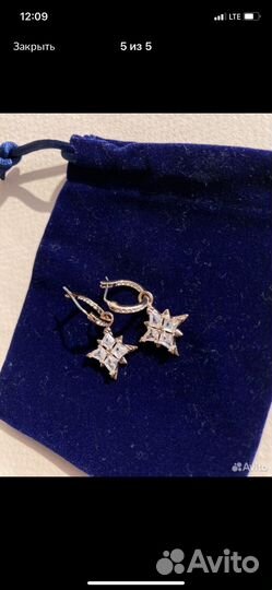 Серьги swarovski оригинал