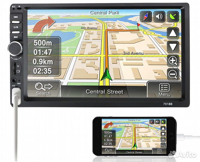 Универсальная 2 DIN магнитола