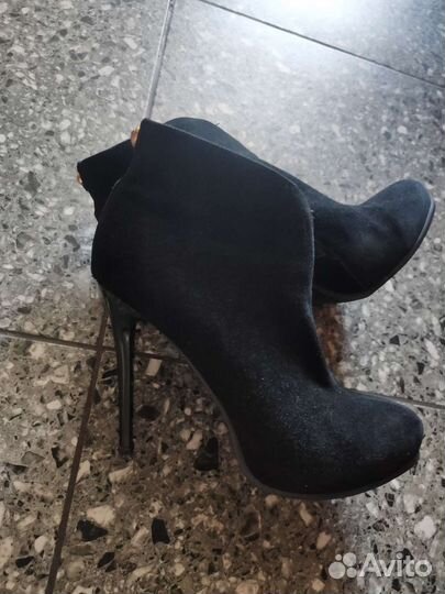 Ботильоны замша 39