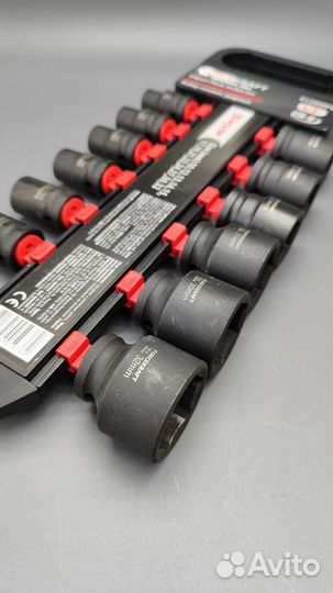 Набор ударных головок 1/2 дюйма, 10-32мм