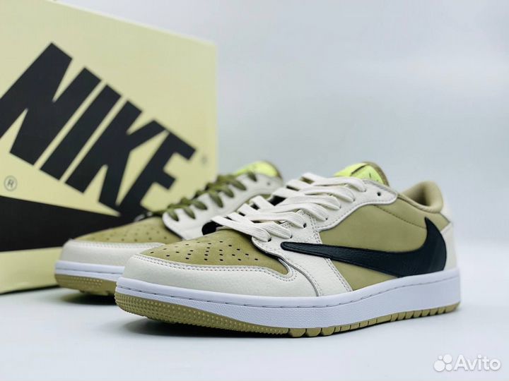 Кроссовки Nike air jordan 1 low travis scott golf