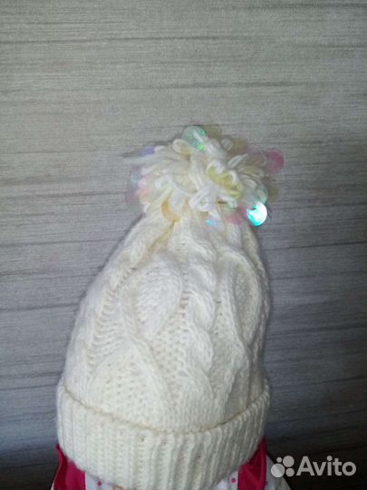 Комплект зимняя шапка и шарф