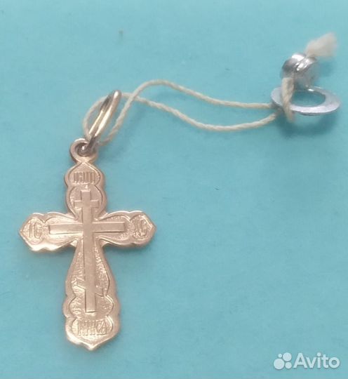 Золотой крестик новый