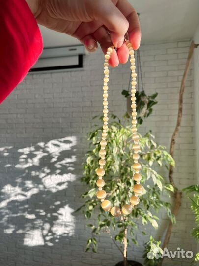 Бусы, браслет, серьги Кошачий глаз