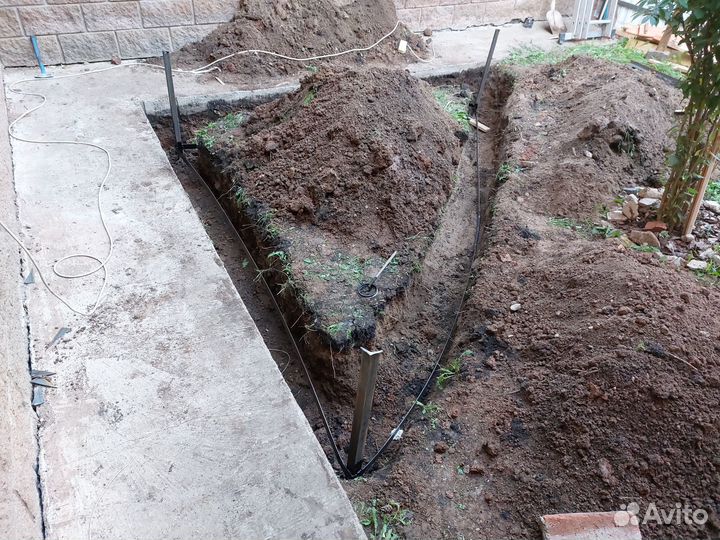 Монтаж контура заземления