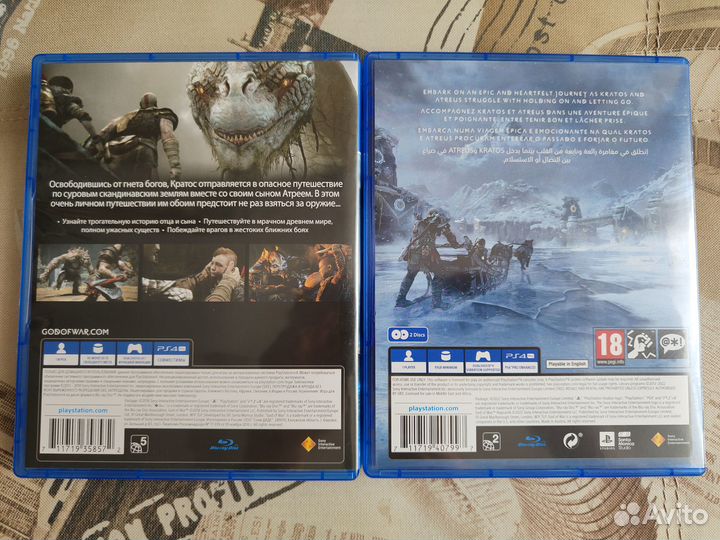God of war 2018 + Ragnarok ps4 (комплект)