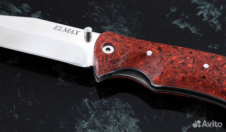 Складной нож Дельфин, сталь Elmax, рукоять накладк