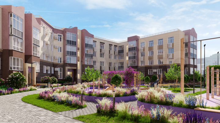 2-к. квартира, 52 м², 1/4 эт.