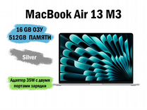 Macbook Air 13 M3 16GB 512GB Silver