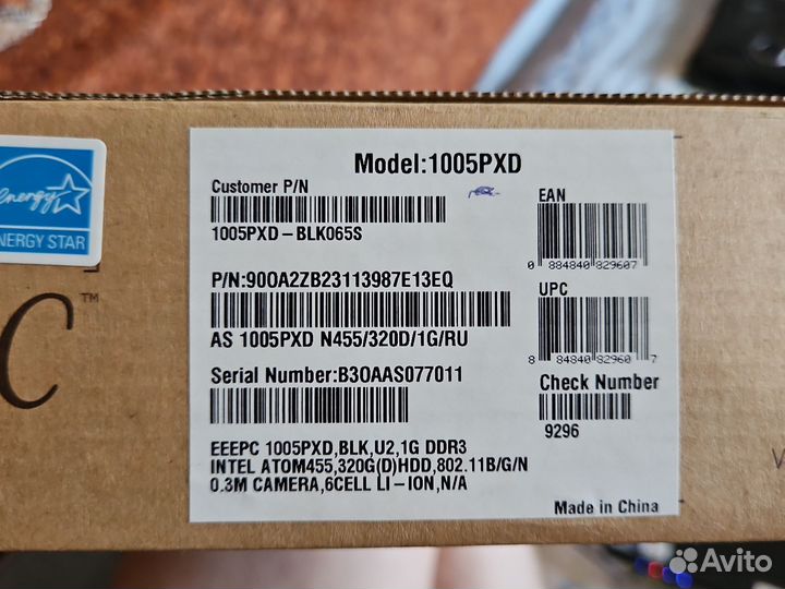 Ноутбук asus eee pc 1005pxd