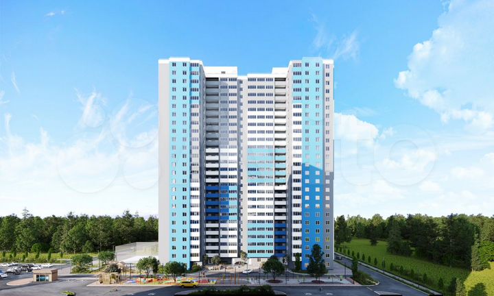 2-к. квартира, 53,8 м², 17/25 эт.