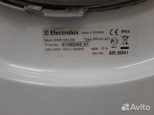 Стиральная машина Electrolux EWS10612W б/у