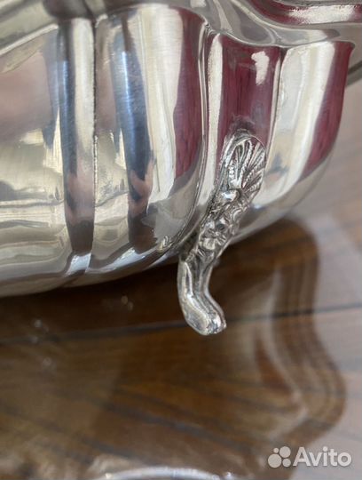 Блюдо для сервировки стола. Серебрение