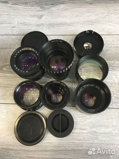 Объективы от кинопроекторов, фотоувеличителей СССР