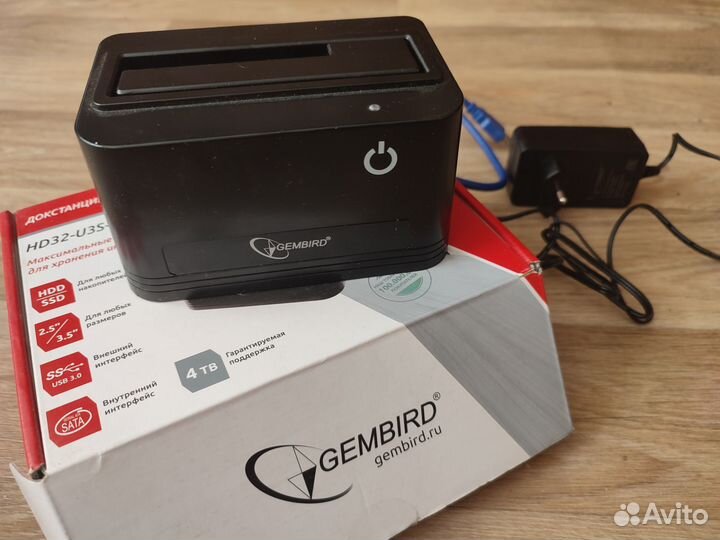 Докстанция gembird для hdd и ssd