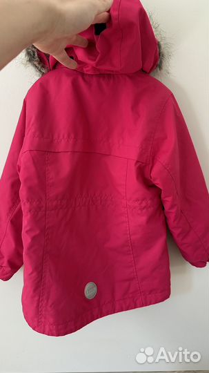 Парка куртка для девочки lassie 104 с флиской