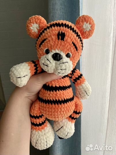 Игрушка плюшевая Тигр ручной работы