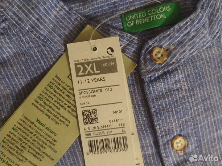 Рубашка Benetton 11/12 лет