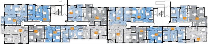 2-к. квартира, 49,4 м², 1/9 эт.