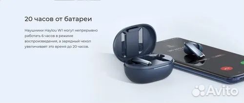 Наушники Haylou W1 Blue