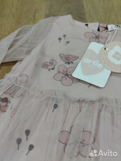 Нарядное платье для девочки на годик 86