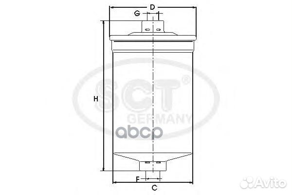 Фильтр топливный ST315 SCT
