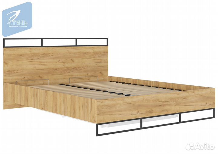 Лофт Спальный гарнитур Комплектация 1 Дуб Крафт З