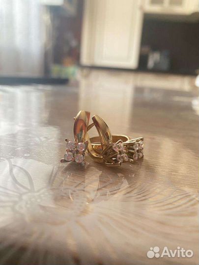 Серьги и кольцо