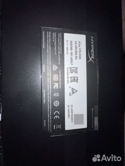 Игровая клавиатура hyperx alloy fps rgb