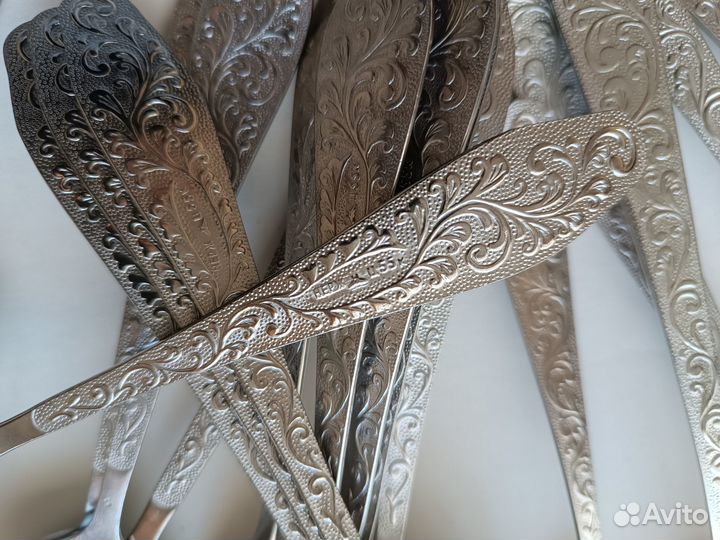 Ложки Вилки Нержавейка СССР Вишенки Узор