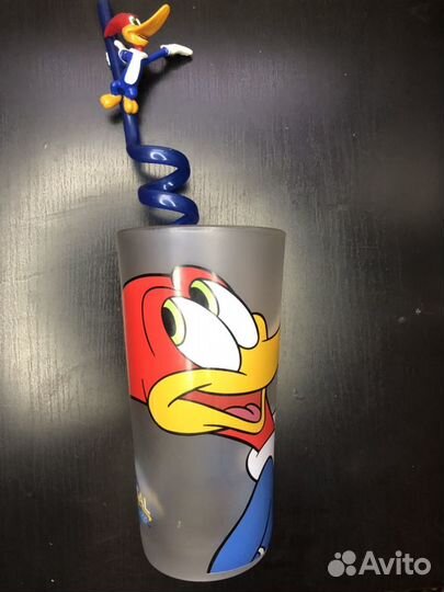 Сувенирный стакан с трубочкой С мультяшным героем