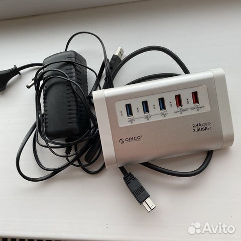 Активный USB 3.0-концентратор Orico c 5 портами