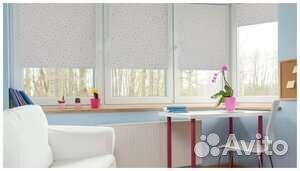 Рулонная штора Blackout decofest Блэкаут 80 см