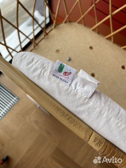 Итальянская плетеная колыбель люлька Italbaby