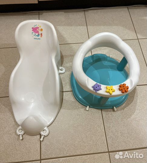 Стульчик для купания и горка