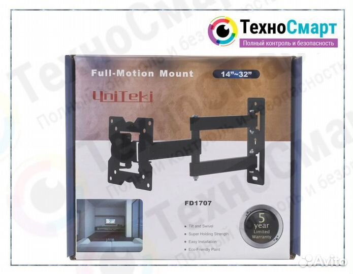 Кронштейн для телевизора, монитора uniteki FD1707