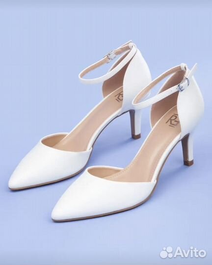 Туфли белые, свадебные 40 р