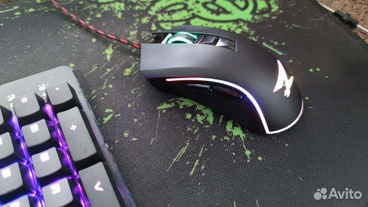 Механическая клава Zet blade + мышь Zet Fury