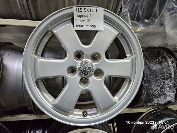 Комплект литья R15 5x100 Toyota