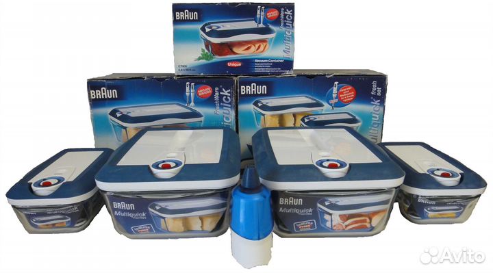Набор вакуумных контейнеров braun